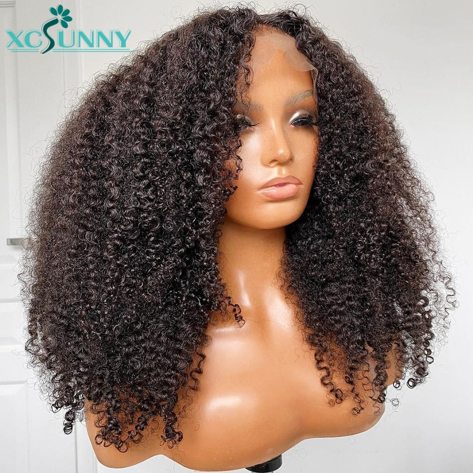 Xcsunny: Lace Frontal Afro kinky Wig