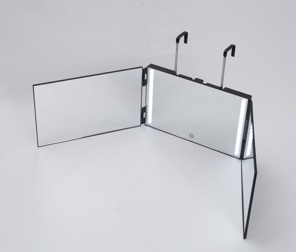 Adjustable 3 Way Trifold Mirror, Self Hairdressing Mirror, DIY Hairstyling Tool!