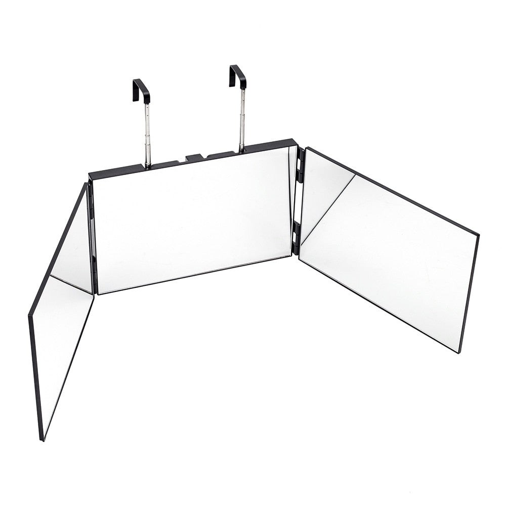 Adjustable 3 Way Trifold Mirror, Self Hairdressing Mirror, DIY Hairstyling Tool!