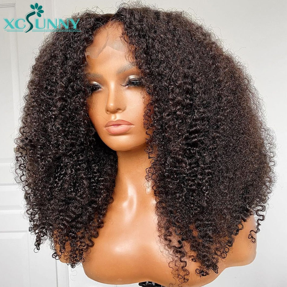 Xcsunny: Lace Frontal Afro kinky Wig