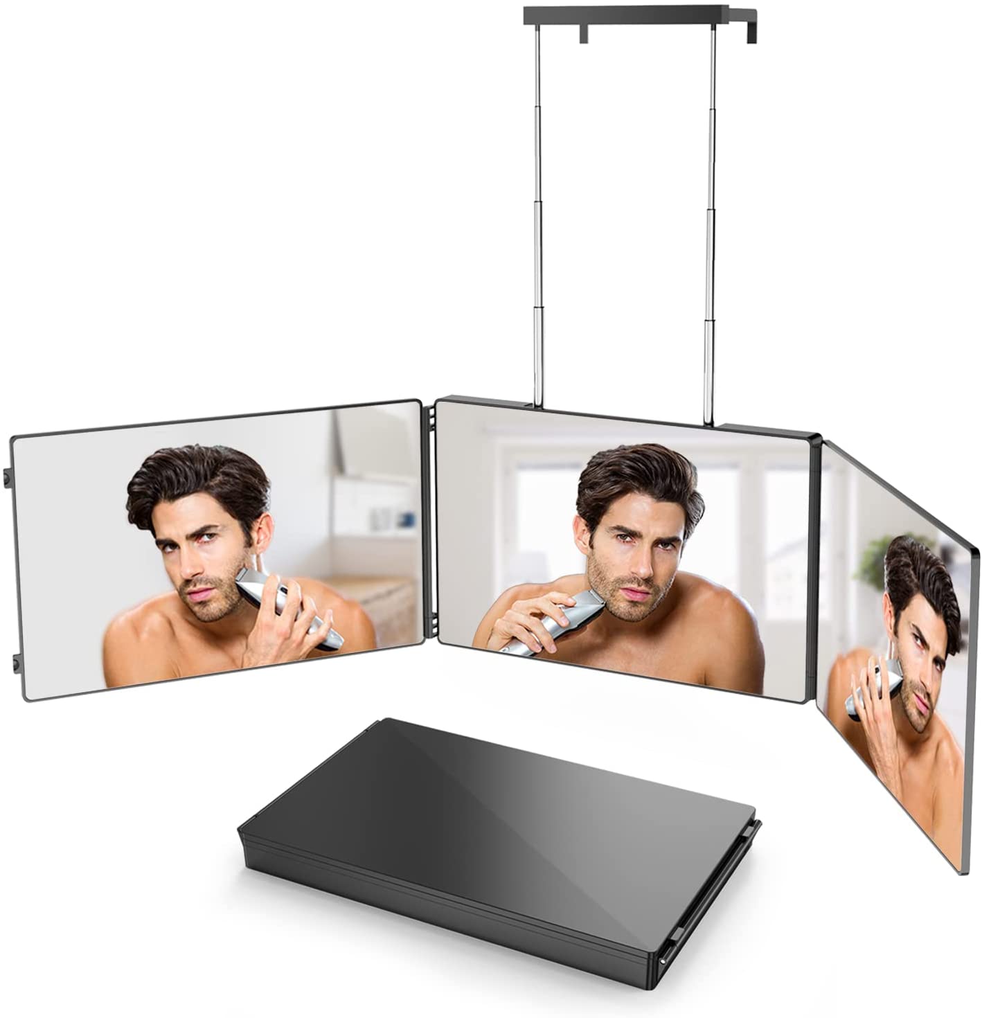 Adjustable 3 Way Trifold Mirror, Self Hairdressing Mirror, DIY Hairstyling Tool!