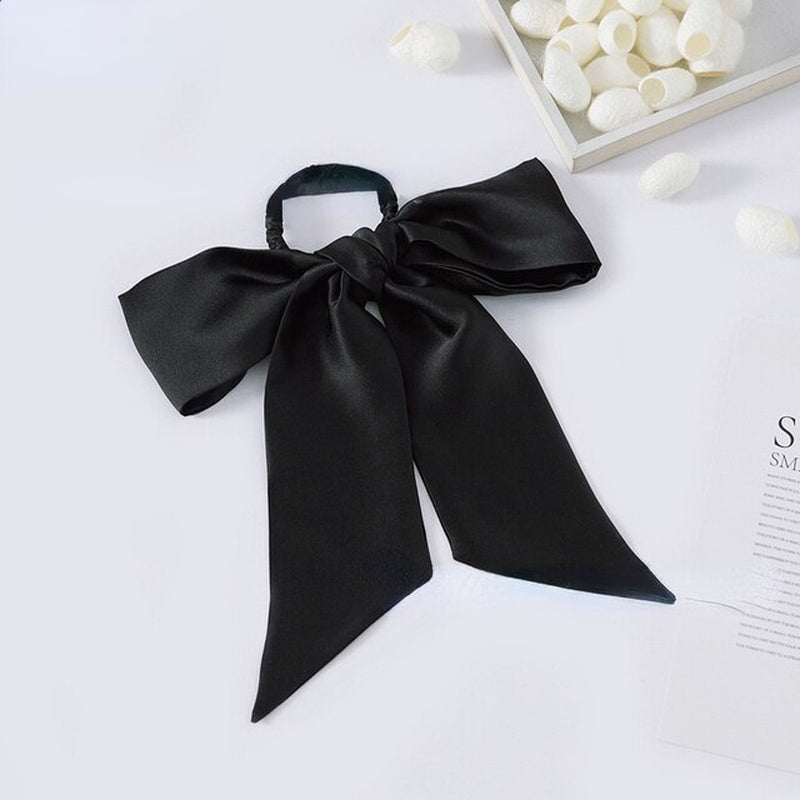 Silk Scrunchie and Bow Ribbon Hair Ties
