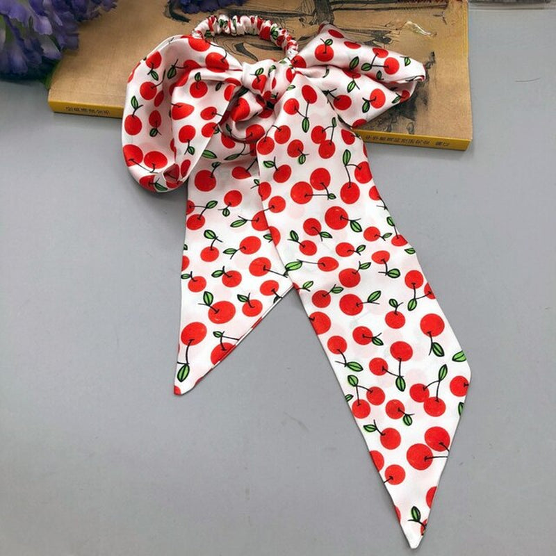 Silk Scrunchie and Bow Ribbon Hair Ties