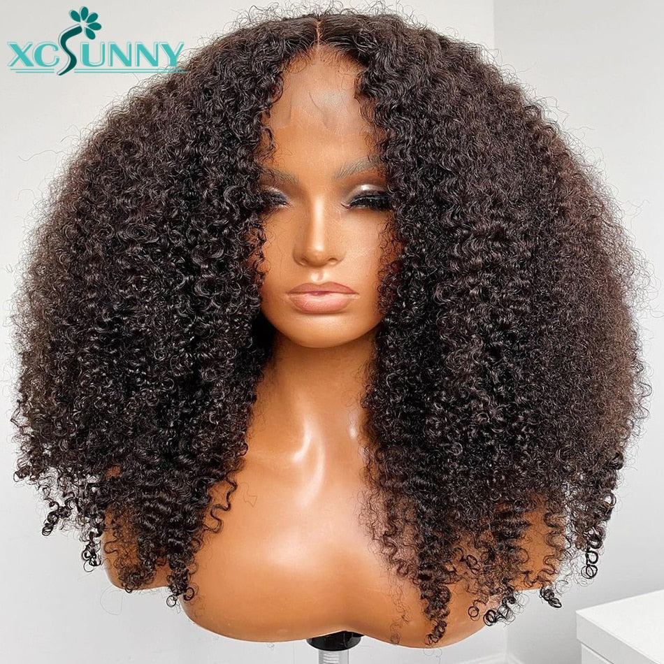 Xcsunny: Lace Frontal Afro kinky Wig