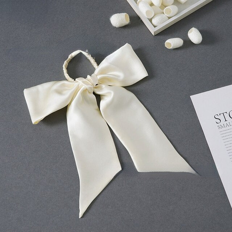 Silk Scrunchie and Bow Ribbon Hair Ties