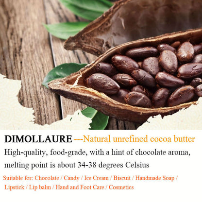 Dimollaure 50g-500g Pure Cocoa Butter Raw Unrefined Cocoa Butter