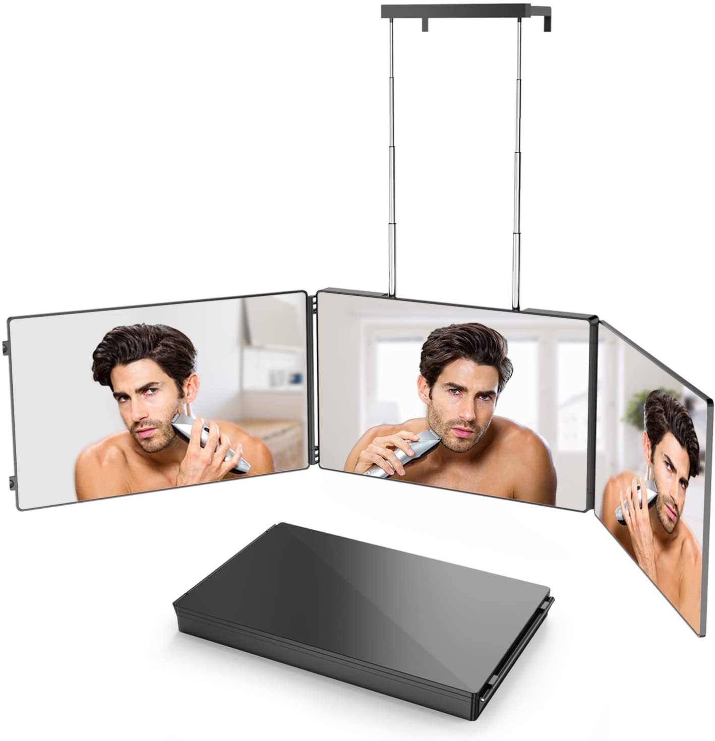 Adjustable 3 Way Trifold Mirror, Self Hairdressing Mirror,  DIY Hairstyling Tool!