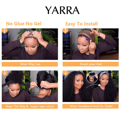 YARRA:  Afro Kinky Headband Wig