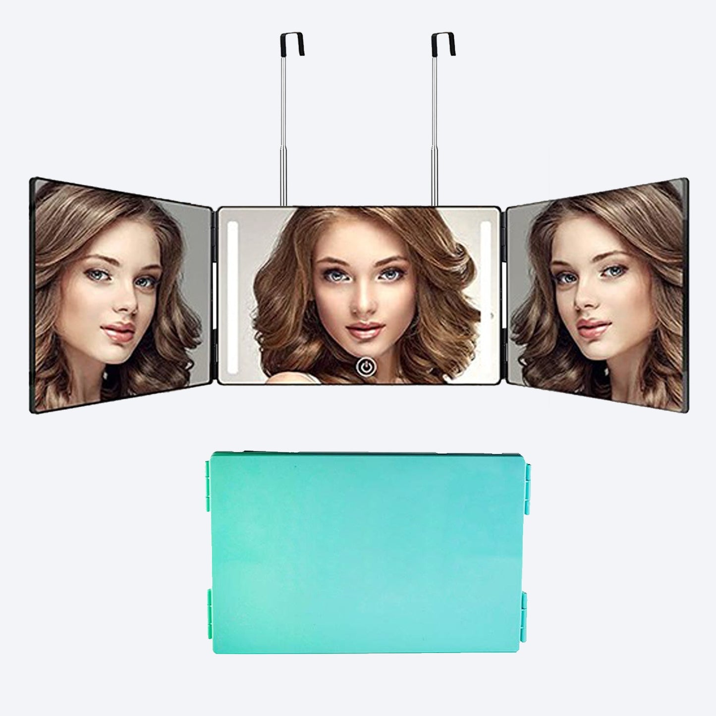 Adjustable 3 Way Trifold Mirror, Self Hairdressing Mirror,  DIY Hairstyling Tool!