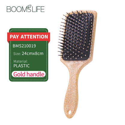 Glitter Gold Paddle Brush