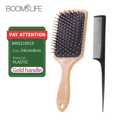 Glitter Gold Paddle Brush