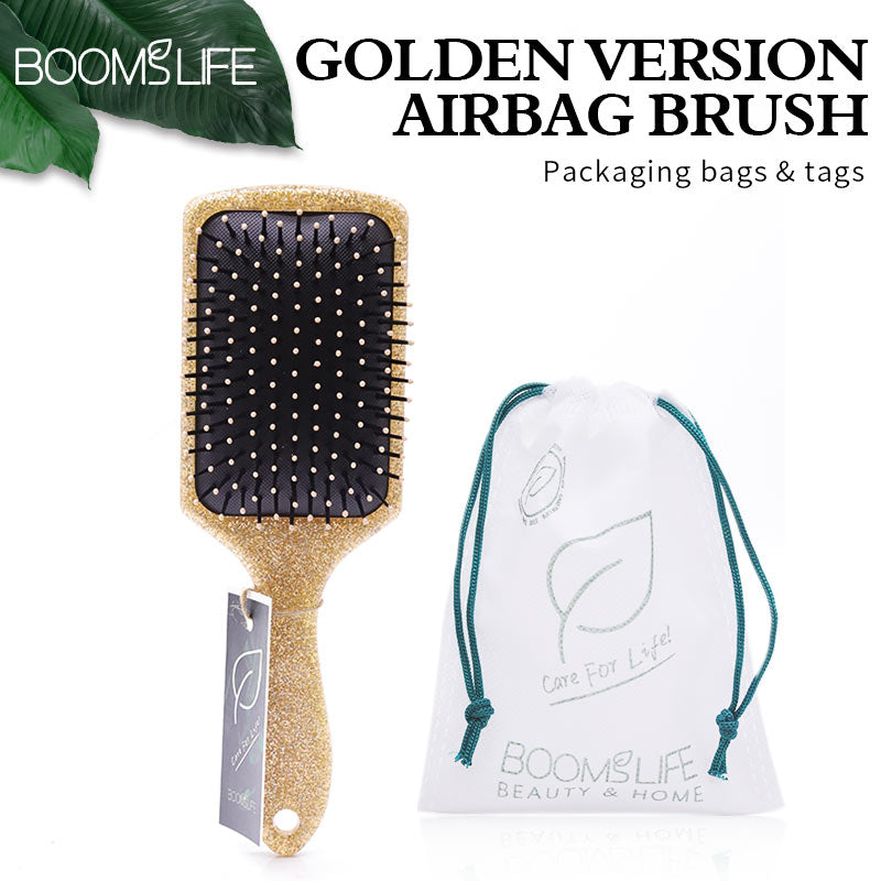 Glitter Gold Paddle Brush