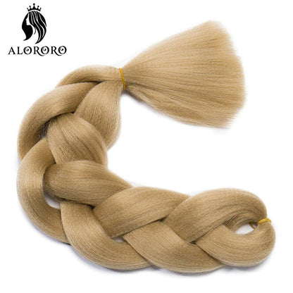 Alororo 24 Inches Jumbo Braiding Hair Synthetic Hair Extensions