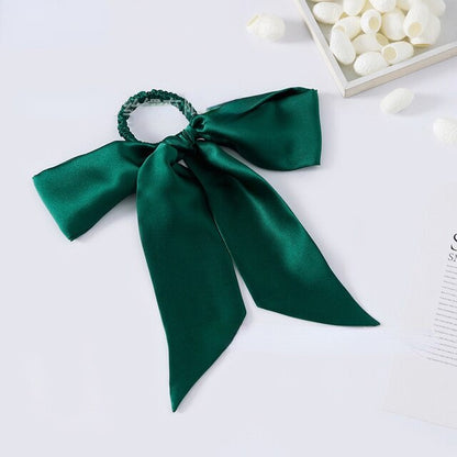 Silk Scrunchie and Bow Ribbon Hair Ties 