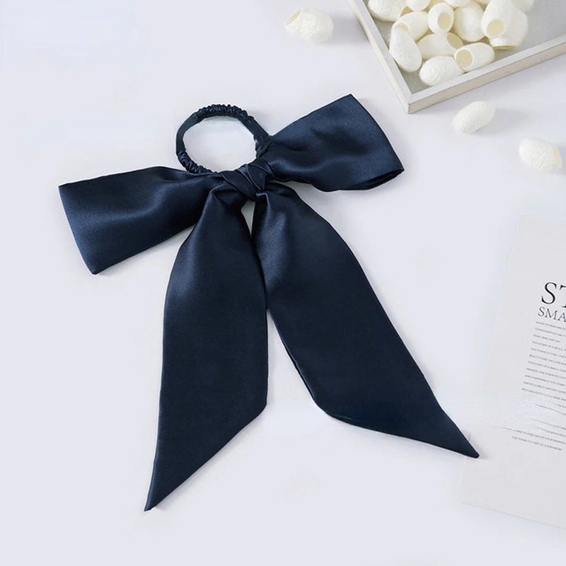 Silk Scrunchie and Bow Ribbon Hair Ties 