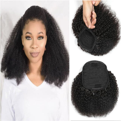 Long Kinky Ponytail (Compatible with 4a/4b/4c hair types)